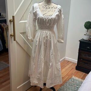 Proenza Schoulet Puff Sleeve Poplin dress size 6